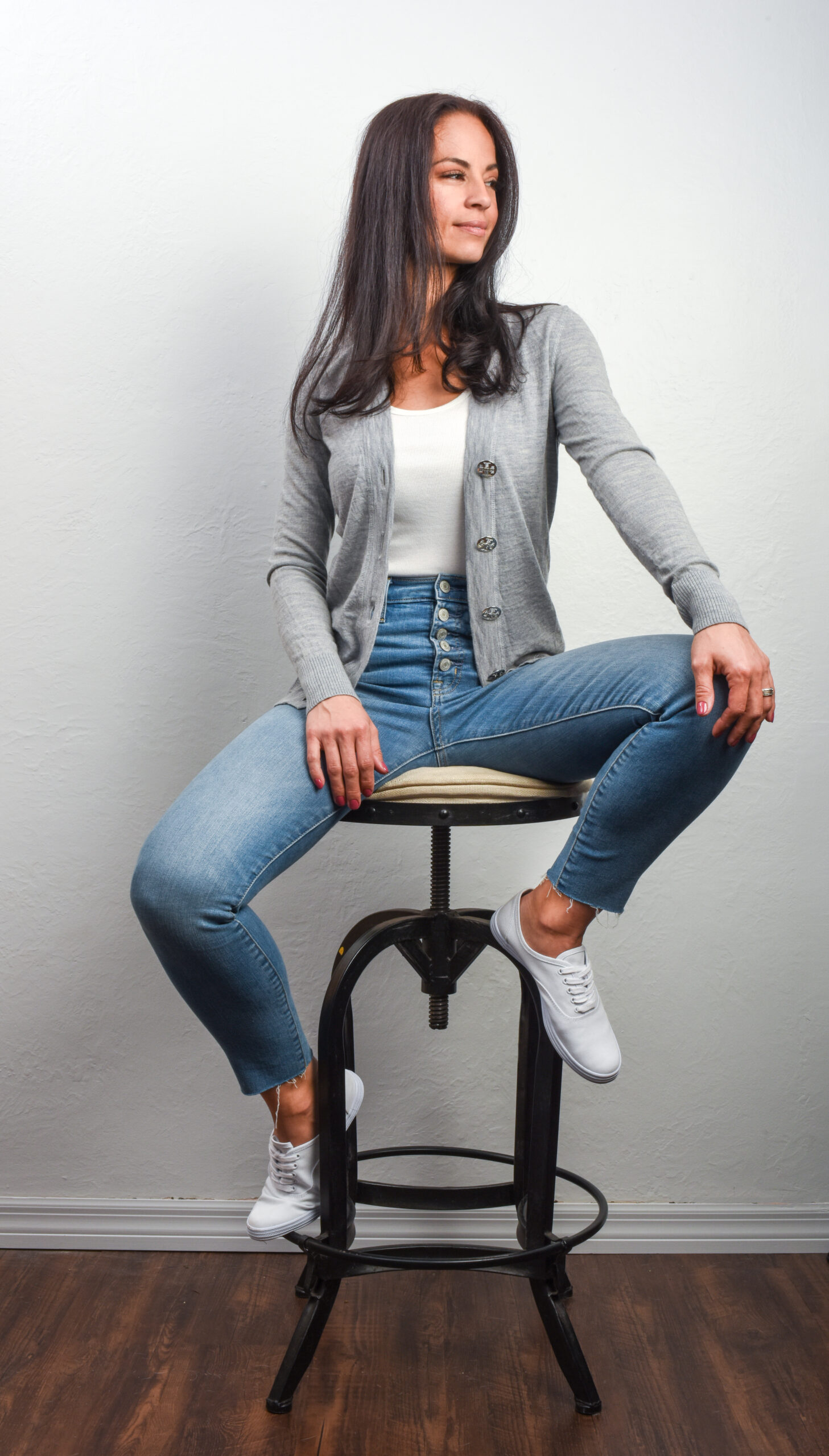 Home Sitting On Stool Scaled